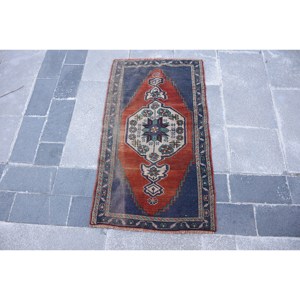 Alfombra clásica turca de área grande tradicional Rojo Negro 2,1 X 3.6ft tejido plano Jacquard técnica 10mm rectángulo pasillo habitación alfombra - Product Image 1