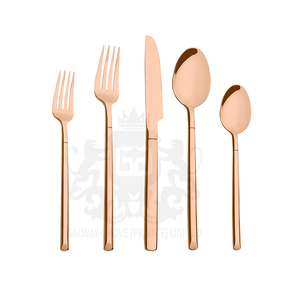 Luxury Heavy Duty Modern Matte Stainless Steel Flatware <b>Set</b> <b>Gold</b> <b>Cutlery</b> Unique Handle Knife Spoon Fork Dishwasher Safe for - Product Image 4