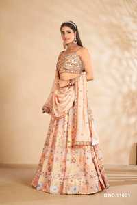 Lehenga Choli de haute qualité de l'inde dernière tenue ethnique Lehenga de mariage et de fête pour dames - Product Image 3