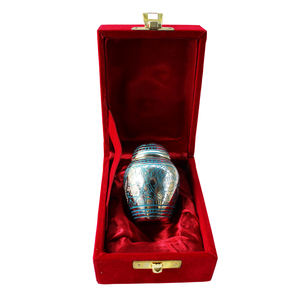 Urna de cremación de metal para cenizas, urna elegante de latón pulido para adultos, urna de cremación de metal - Product Image 5