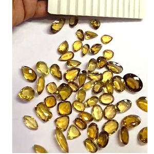 60 pièces de quartz jaune naturel, 11 mm, 25 mm, ovale, poire, taille trillion, 580 carats, lot Iroc Sales, pierres précieuses facettées de haute qualité, 128 $ US - Product Image 2
