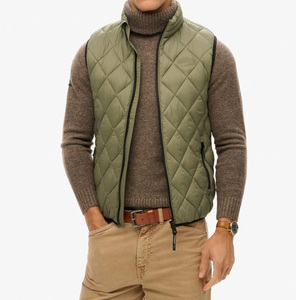 เสื้อกั๊กผู้ชายผ้าฝ้ายน้ำหนักเบาบุใยสังเคราะห์แบบไม่มีแขนสำหรับฤดูหนาว ใส่ทำงานกลางแจ้ง อุ่นสบาย ระบายอากาศได้ดี กันลม - Product Image 5