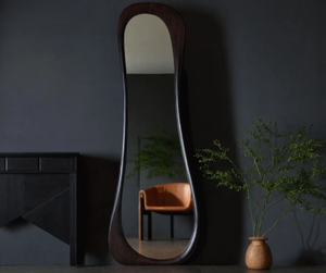 Espejo de Pared Compacto de Madera Art Deco, Hecho a Mano, Ligero y Ecológico, con Borde Pulido, para Decoración Moderna del Hogar y Hoteles - Product Image 3