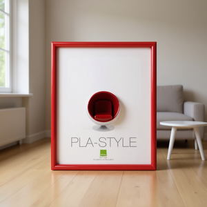 BASIC PLA STYLE Glossy Red <b>Plastic</b> <b>Frame</b> 24x30cm for Bubola & Naibo Product Category <b>Plastic</b> <b>Frames</b> RO 09 PLA01 - Product Image 3