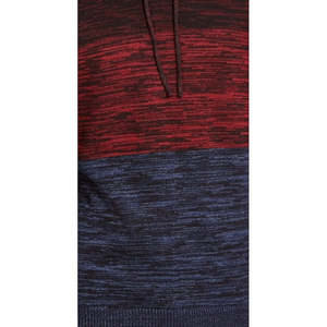 Felpa con Cappuccio Premium da Uomo American Rag, Design Bicolore Effetto Melange, Taglia XXS Rossa, Etichetta Personalizzata, Tessuto Lavorato a Maglia, Stile Invernale - Product Image 3