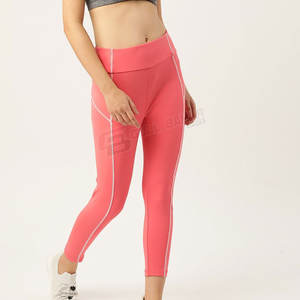 Leggings de yoga pour femmes avec coutures de contour et effet lifting pour l'entraînement de fitness Leggings pour femmes de couleur vive - Product Image 4