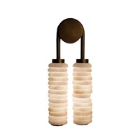Applique murale LED en albâtre espagnol avec intérieur en cuivre, pour chambre, salon, chevet, et éclairage commercial