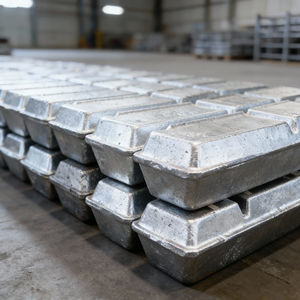 Lingot d'aluminium primaire 99,7% 99,9% pour les profilés de construction, le film d'emballage, l'extrusion et l'utilisation industrielle - Product Image 1