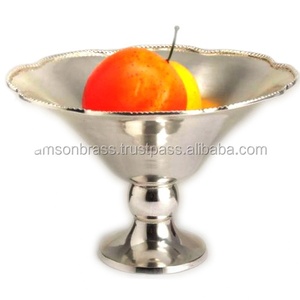 Bol en métal aluminium de forme ronde Bol en métal pour dessus de table Bol de service de luxe Décoratif de table de mariage - Product Image 2