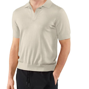 Polo de golf de alto rendimiento para hombre al por mayor, personalizado con logotipo personalizado, hecho de algodón/patrón sólido de fibra de bambú - Product Image 5
