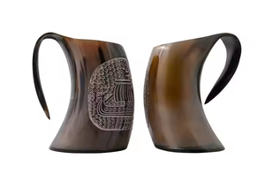 Crescent Crafts Tasses en corne Tasses en céramique de qualité supérieure pour une expérience exceptionnelle - Product Image 4