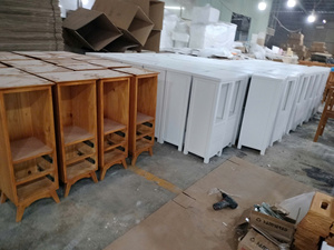 Table de chevet en bois personnalisée de haute qualité avec tiroir pour meubles de chambre à coucher dans un hôtel ou un appartement - Product Image 6