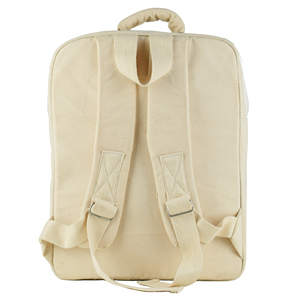 Unisex Large Capacity Canvas Laptop Backpack with Zipper Closure Plain Design Travel Bag for Men and Women stylish quality - Product Image 6