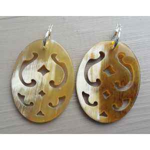 Boucles d'oreilles personnalisées en corne de buffle Meilleur design Bijoux modernes pour femmes et filles Résultats exclusifs en corne à vendre - Product Image 5