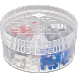 KNIPEX <b>Terminals</b> 400 Pieces 0.5-2.5mm Plastic Box Assorted - Product Image 1