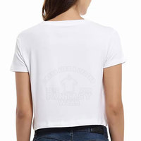Conjunto de Ropa de Verano para Mujer, Top Corto de Moda, Cuello Redondo, Manga Corta, Top Corto para Mujer 2026