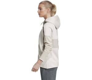 2025 nueva llegada logotipo personalizado bordado 100% algodón orgánico cremallera Sudadera con capucha para mujeres transpirable Puff impresión otoño con capucha DIY - Product Image 1