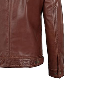 Produit le plus vendu Veste d'hiver en cuir de qualité supérieure Prix de gros Veste en cuir de vachette véritable classique personnalisée - Product Image 6