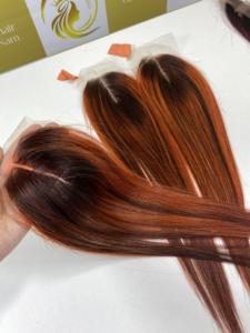 Fermeture de racine foncée 2*4 2*6 faisant des perruques femme noire Extensions de cheveux Machine trame faisceaux haut de gamme qualité cheveux humains - Product Image 5