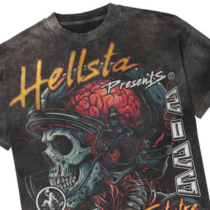 เสื้อยืดวินเทจสำหรับผู้ชายเสื้อยืดโอเวอร์ไซส์เข้ารูปผ้าฝ้าย100% พิมพ์ลายพัฟสกรีน DTG สำหรับ250GSM - Product Image 6