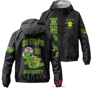 Vente en gros sur mesure Chi Eta Phi chaud et confortable en hiver, veste à capuche épaisse et résistante au froid - Product Image 1