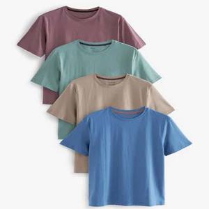 T-shirts pour hommes grande taille en coton 100% de haute qualité 280 GSM, vente en gros, t-shirts de sport à col rond de haute qualité, vente en gros - Product Image 2