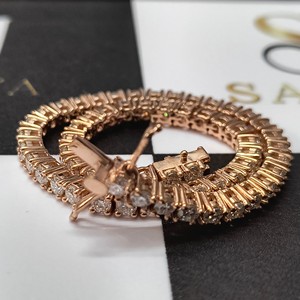 IGI Certified Custom Rose Gold Plated High Quality <b>Fine</b> Bracelets <b>Bangles</b> Diamond Hip Hop Jewelry <b>Fine</b> Chain & Link Bracelets - Product Image 2