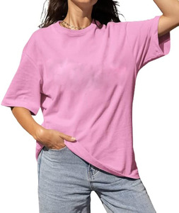 T-shirt surdimensionné en coton personnalisé de haute qualité pour femmes du Bangladesh Design respirant - Product Image 2