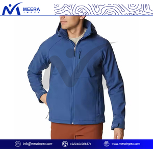 OEM Softshell <b>Jacket</b> for <b>Men</b> with Embroidered Logo Waterproof Windbreaker Style Outdoor <b>Jacket</b> for Sports or Promotional Use - Product Image 2