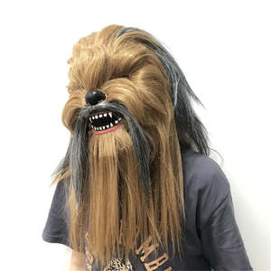 Masque en latex Chewbacca pour cosplay, accessoire de fête Star Wars pour Halloween, festivals et costumes - Product Image 3
