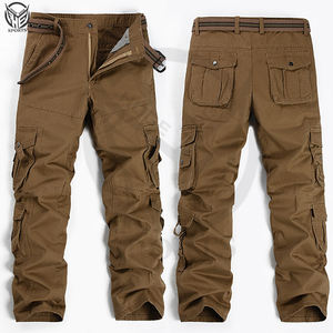 Pantalon de travail fourni par l'usine, design réfléchissant, 100% coton-toile, pantalon cargo pour hommes. - Product Image 3