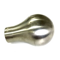 Pommeau de levier de vitesse manuel en acier inoxydable argenté avec taille personnalisable pour un ajustement universel, accessoires intérieurs de voiture