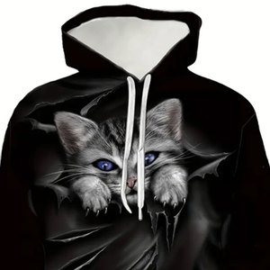 เสื้อฮู้ดผู้ชายคอลเลกชั่นผ้าคอตตอนผสมสกรีน - Product Image 6