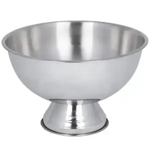 Bol à champagne en acier inoxydable martelé pour bar, restaurant, fêtes en plein air - pour le stockage, refroidisseur de bouteilles, bol à champagne - Product Image 4
