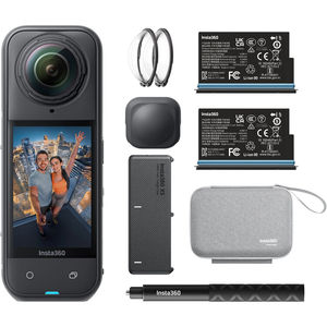 Paquete Esencial de Cámara de Acción Insta360 X5 360, Captura 5.7K, Diseño Impermeable, Kit Completo de Accesorios, Garantía de 3 Años - Product Image 1