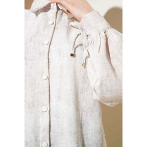Pierre de chemise lacée à la manchette à manches ballon - Product Image 2