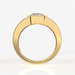 Luther Men's Sterling <b>Silver</b> <b>Ring</b> with Moissanite Diamond Elegant Men's Accessory - Product Image 4