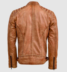 2026 Fabricant OEM Veste de moto de haute qualité manches en cuir personnalisées col montant motif de dessin animé Style de rue haute unisexe - Product Image 6