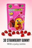 YoloDuck 65g Draagbare Snackverpakking Schattige Eendvormige Fruitgummy Bulk Gummy Candy