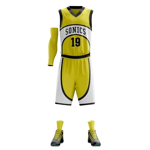 Großhandel Männer Basketball Uniform Benutzer definierte Basketball Sublimation Druck Basketball Uniformen Trikot Mit Tattoo Design