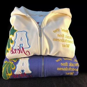 Sweat à capuche zippé d'hiver de qualité supérieure Sweat-shirt brodé personnalisé avec design 100% coton Sweats à capuche et sweatshirts unisexes zippés - Product Image 5