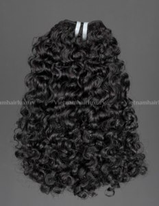 Cabello Humano Vietnamita al por Mayor, Cabello Rizado Euroasiático en Trama Individual de 8 a 32 Pulgadas - Product Image 3