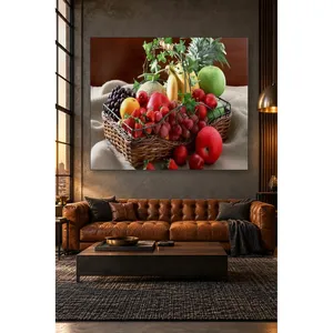 Impression sur toile Fida Fruits frais dans un panier en osier - Product Image 2