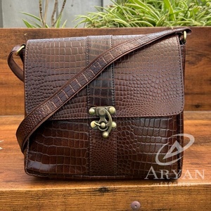 New Crocodile Print Genuine Leather <b>Small</b> Crossbody <b>Bag</b> <b>Men</b> Designer Full Grain Leather Shoulder Side <b>Bag</b> Messenger <b>Bags</b> <b>for</b> <b>Men</b> - Product Image 1