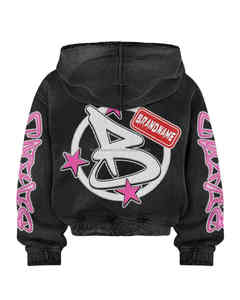 2025 personalizado de alta calidad Street-Wear ácido lavado francés Terry pantalones de chándal acampanados y conjunto de chándal con capucha para hombres - Product Image 3