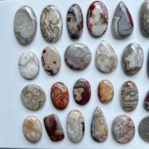 Crazy Lace Agate Cabochon Gemstone Pierre précieuse polie en vrac Naturel Rouge Crazy Lace agate Beaucoup de pierres précieuses - Product Image 4