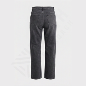 Pantalons en jean pour hommes à impression personnalisée, coton de haute qualité, lavage clair, jeans amples, grande taille pour hommes, fournisseur en gros, OEM - Product Image 2