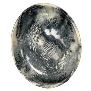 Plato de madera respetuoso con el medio ambiente, plato rústico moderno apto para lavavajillas, forma redonda, acabado pulido, regalo de negocios, arte de la India - Product Image 3