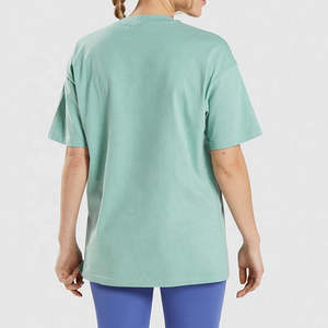 T-shirts d'été pour femmes de qualité supérieure - Mélange de spandex/coton, manches courtes, couleurs unies, design personnalisé - Product Image 5