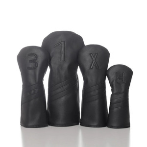 Couvre-chef de club de parcours de golf pour hommes Couvre-chef facile à enfiler Cuir PU Rembourré Intérieur Doublure douce Cou extensible pour un retrait pratique - Product Image 4